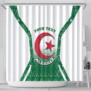 Personalized Afro Algeria Shower Curtain Coat Of Arms African Pattern