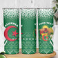 Personalized Afro Algeria Skinny Tumbler Coat Of Arms African Pattern