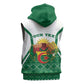 Personalized Afro Algeria Sleeveless Zip Hoodie Coat Of Arms African Pattern - African Pride