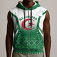 Personalized Afro Algeria Sleeveless Zip Hoodie Coat Of Arms African Pattern - African Pride