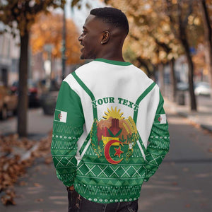 Personalized Afro Algeria Sweatshirt Coat Of Arms African Pattern