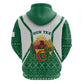 Personalized Afro Algeria Zip Hoodie Coat Of Arms African Pattern