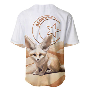 Afro Algeria Fennec Fox Baseball Jersey Algerian Sahara Vulpes zerda