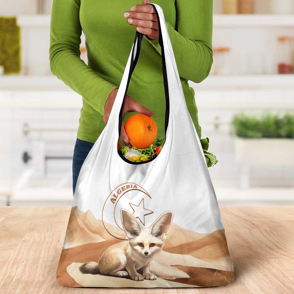 Afro Algeria Fennec Fox Grocery Bag Algerian Sahara Vulpes zerda