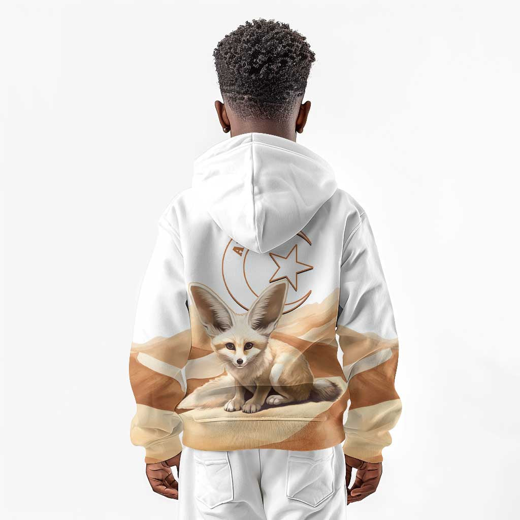 Afro Algeria Fennec Fox Kid Hoodie Algerian Sahara Vulpes zerda