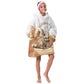 Afro Algeria Fennec Fox Kid Wearable Blanket Hoodie Algerian Sahara Vulpes zerda