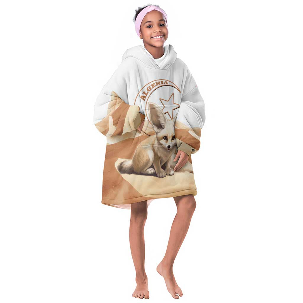 Afro Algeria Fennec Fox Kid Wearable Blanket Hoodie Algerian Sahara Vulpes zerda