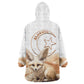 Afro Algeria Fennec Fox Kid Wearable Blanket Hoodie Algerian Sahara Vulpes zerda