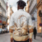 Afro Algeria Fennec Fox Long Sleeve Button Shirt Algerian Sahara Vulpes zerda