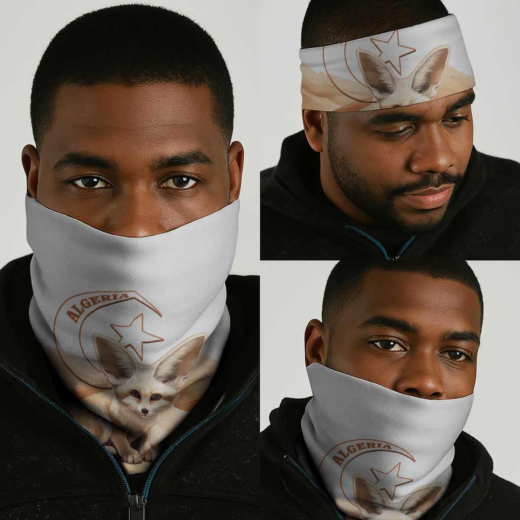 Afro Algeria Fennec Fox Neck Gaiter Algerian Sahara Vulpes zerda LT14