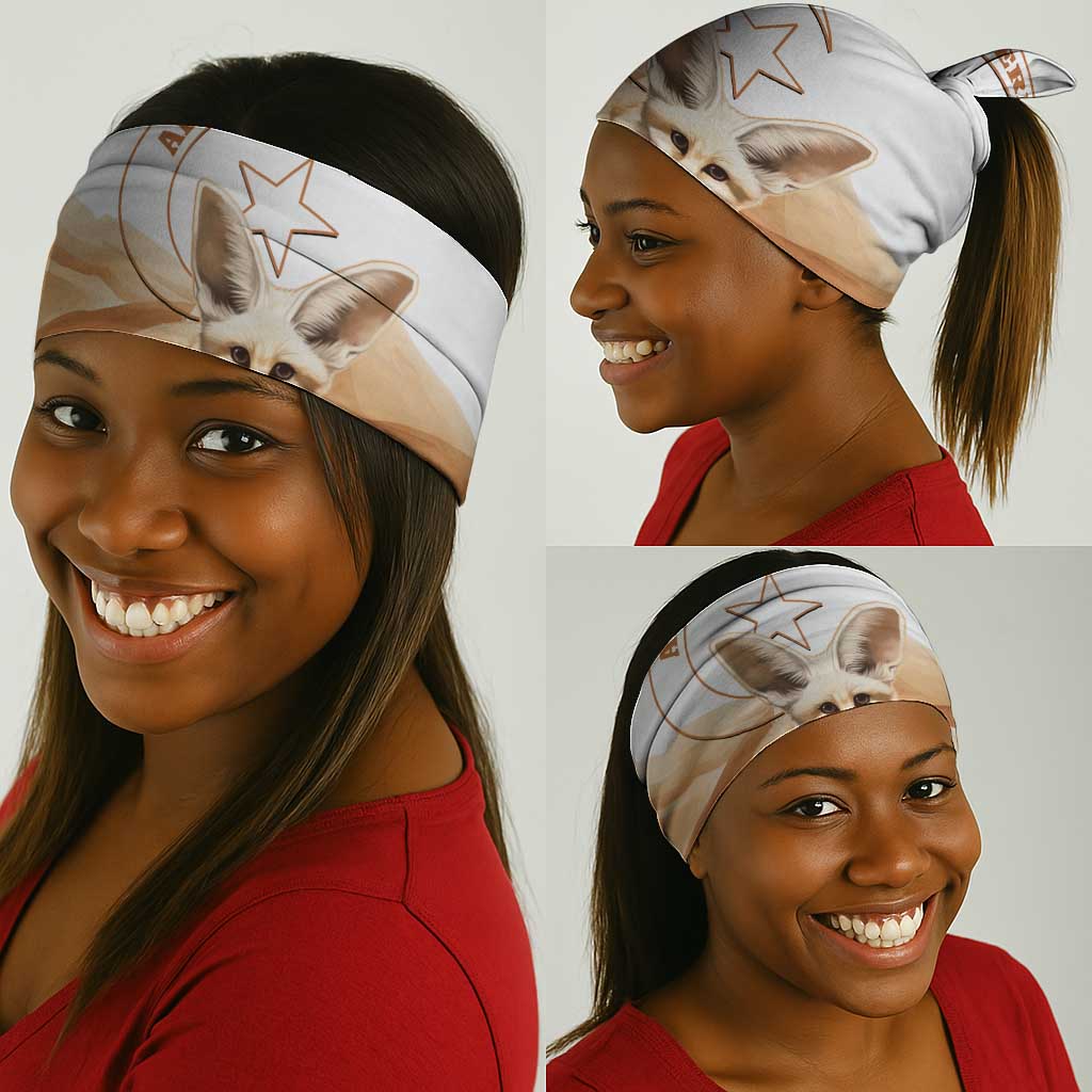 Afro Algeria Fennec Fox Neck Gaiter Algerian Sahara Vulpes zerda LT14