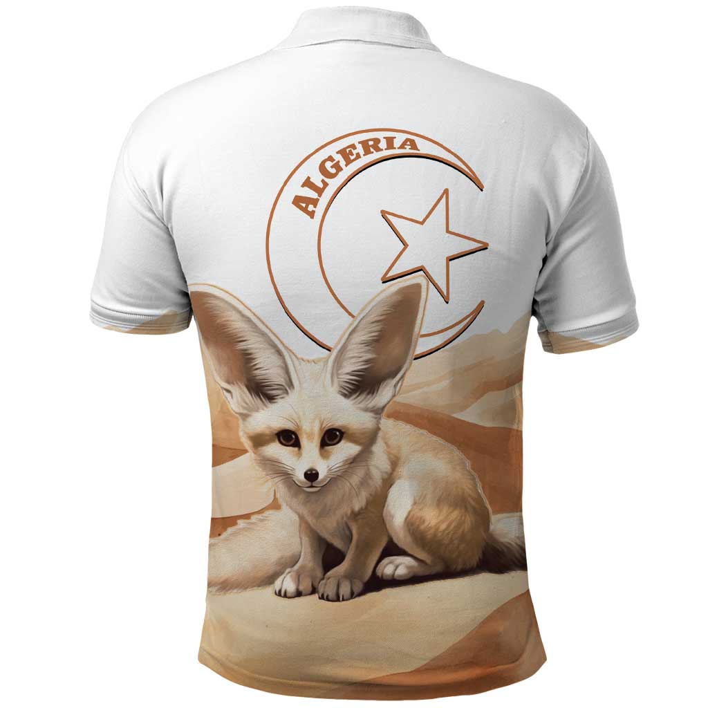 Afro Algeria Fennec Fox Polo Shirt Algerian Sahara Vulpes zerda