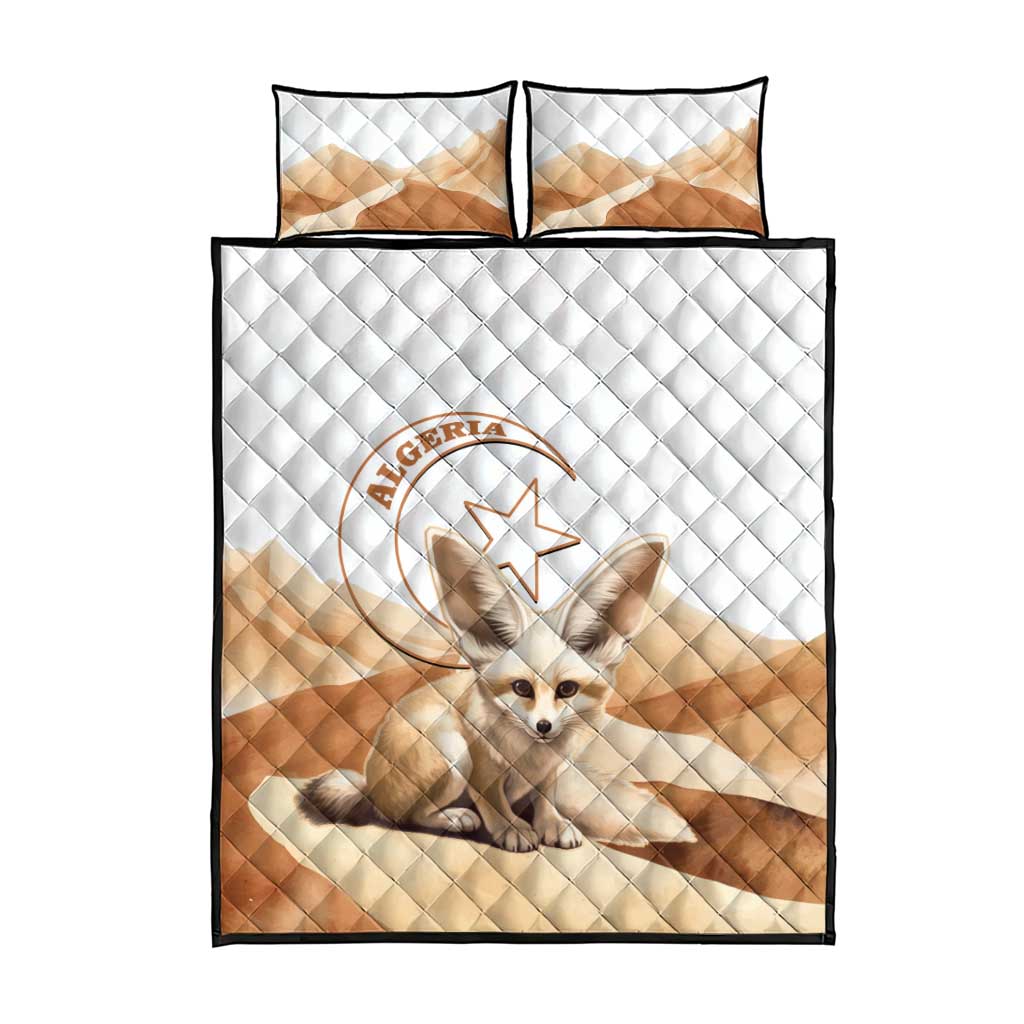Afro Algeria Fennec Fox Quilt Bed Set Algerian Sahara Vulpes zerda
