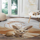Afro Algeria Fennec Fox Round Carpet Algerian Sahara Vulpes zerda