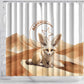 Afro Algeria Fennec Fox Shower Curtain Algerian Sahara Vulpes zerda