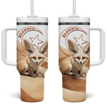 Afro Algeria Fennec Fox Tumbler With Handle Algerian Sahara Vulpes zerda