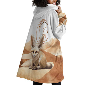Afro Algeria Fennec Fox Wearable Blanket Hoodie Algerian Sahara Vulpes zerda
