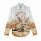 Afro Algeria Fennec Fox Women Casual Shirt Algerian Sahara Vulpes zerda LT14