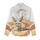 Afro Algeria Fennec Fox Women Casual Shirt Algerian Sahara Vulpes zerda LT14