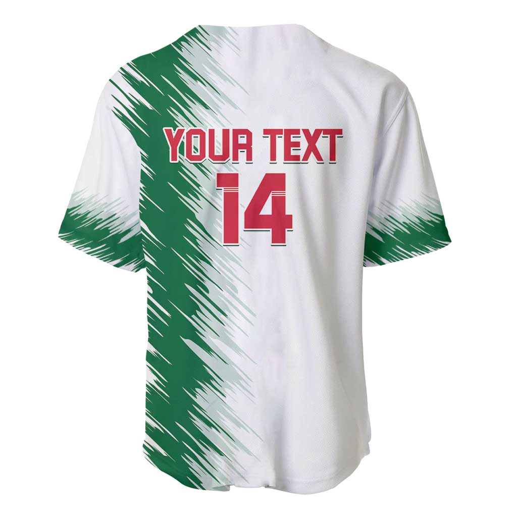 Custom Algeria Football Baseball Jersey Go The Greens