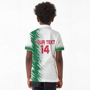 Custom Algeria Football Kid Polo Shirt Go The Greens