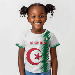 Custom Algeria Football Kid T shirt Go The Greens