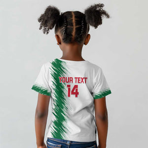 Custom Algeria Football Kid T shirt Go The Greens