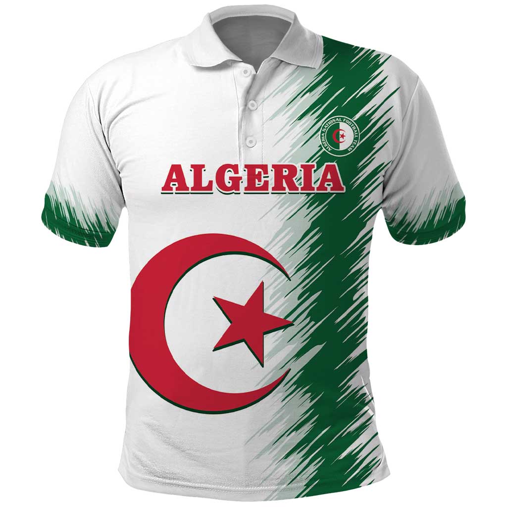 Custom Algeria Football Polo Shirt Go The Greens