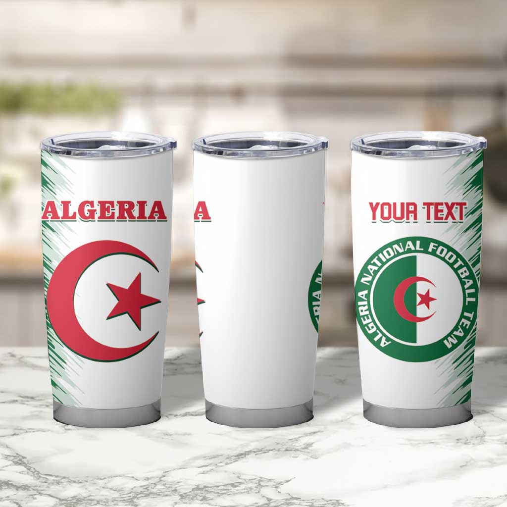 Custom Algeria Football Tumbler Cup Go The Greens