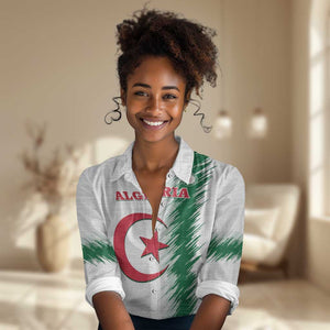 Custom Algeria Football Women Casual Shirt Go The Greens LT14