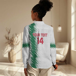 Custom Algeria Football Women Casual Shirt Go The Greens LT14