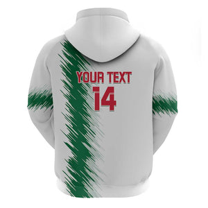 Custom Algeria Football Zip Hoodie Go The Greens