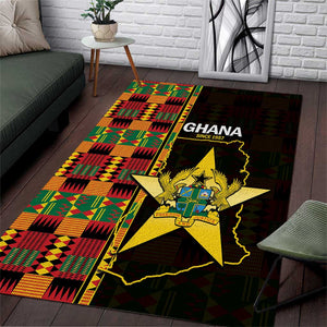 Afro Ghana Independence Day Area Rug Ghanaian 1957 Kente Pattern