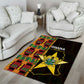 Afro Ghana Independence Day Area Rug Ghanaian 1957 Kente Pattern