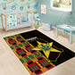 Afro Ghana Independence Day Area Rug Ghanaian 1957 Kente Pattern