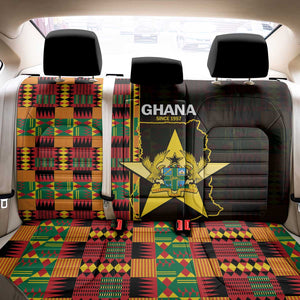 Afro Ghana Independence Day Back Car Seat Cover Ghanaian 1957 Kente Pattern