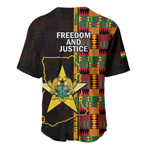 Afro Ghana Independence Day Baseball Jersey Ghanaian 1957 Kente Pattern