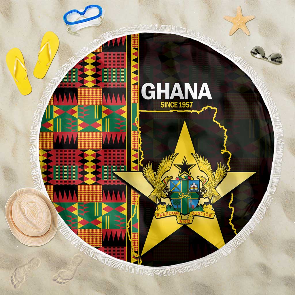 Afro Ghana Independence Day Beach Blanket Ghanaian 1957 Kente Pattern