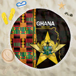 Afro Ghana Independence Day Beach Blanket Ghanaian 1957 Kente Pattern