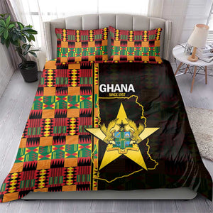 Afro Ghana Independence Day Bedding Set Ghanaian 1957 Kente Pattern
