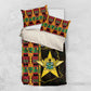 Afro Ghana Independence Day Bedding Set Ghanaian 1957 Kente Pattern