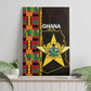 Afro Ghana Independence Day Canvas Wall Art Ghanaian 1957 Kente Pattern