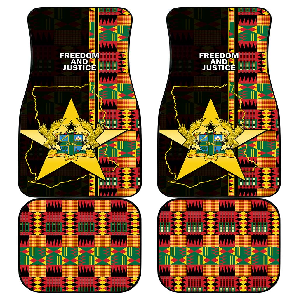 Afro Ghana Independence Day Car Mats Ghanaian 1957 Kente Pattern