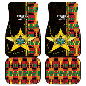 Afro Ghana Independence Day Car Mats Ghanaian 1957 Kente Pattern