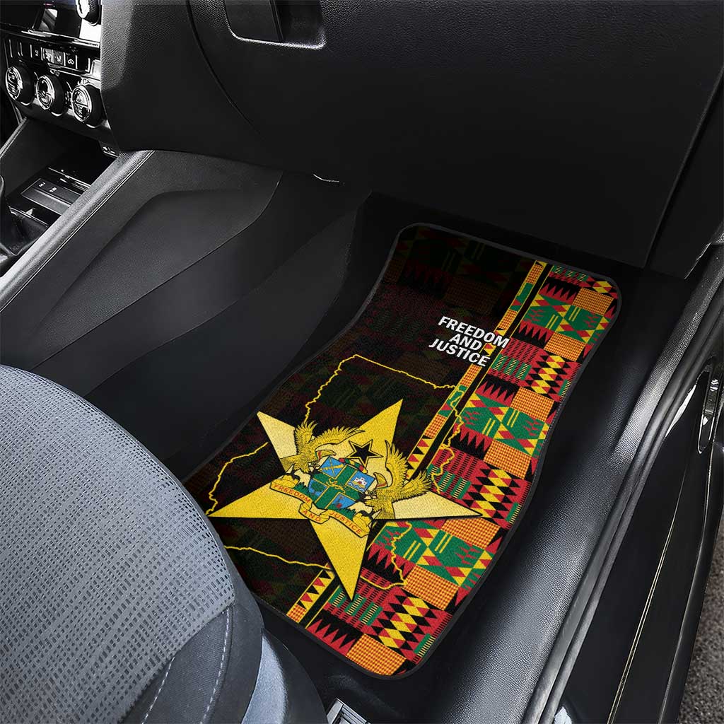 Afro Ghana Independence Day Car Mats Ghanaian 1957 Kente Pattern