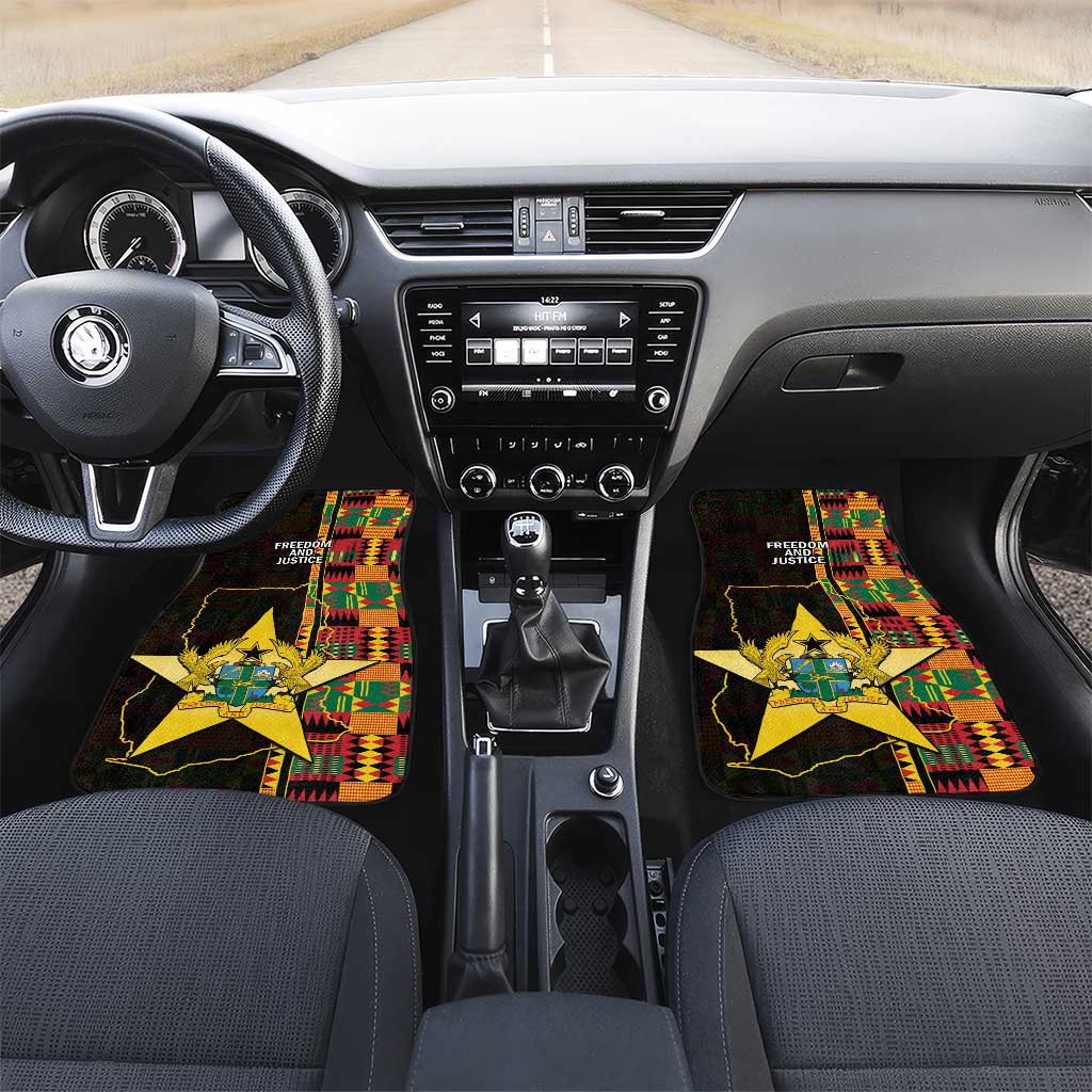 Afro Ghana Independence Day Car Mats Ghanaian 1957 Kente Pattern