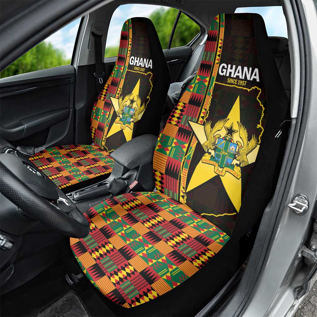 Afro Ghana Independence Day Car Seat Cover Ghanaian 1957 Kente Pattern