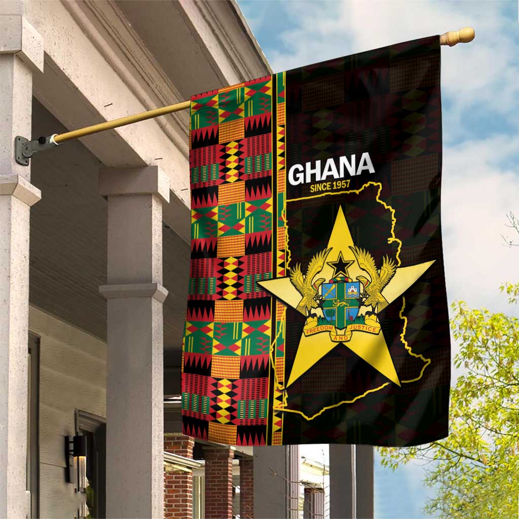 Afro Ghana Independence Day Garden Flag Ghanaian 1957 Kente Pattern