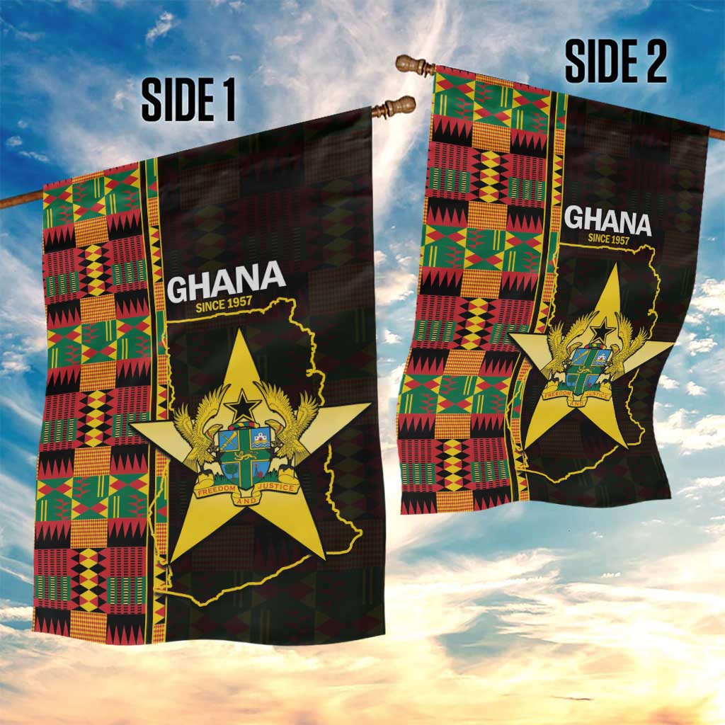 Afro Ghana Independence Day Garden Flag Ghanaian 1957 Kente Pattern