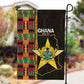 Afro Ghana Independence Day Garden Flag Ghanaian 1957 Kente Pattern